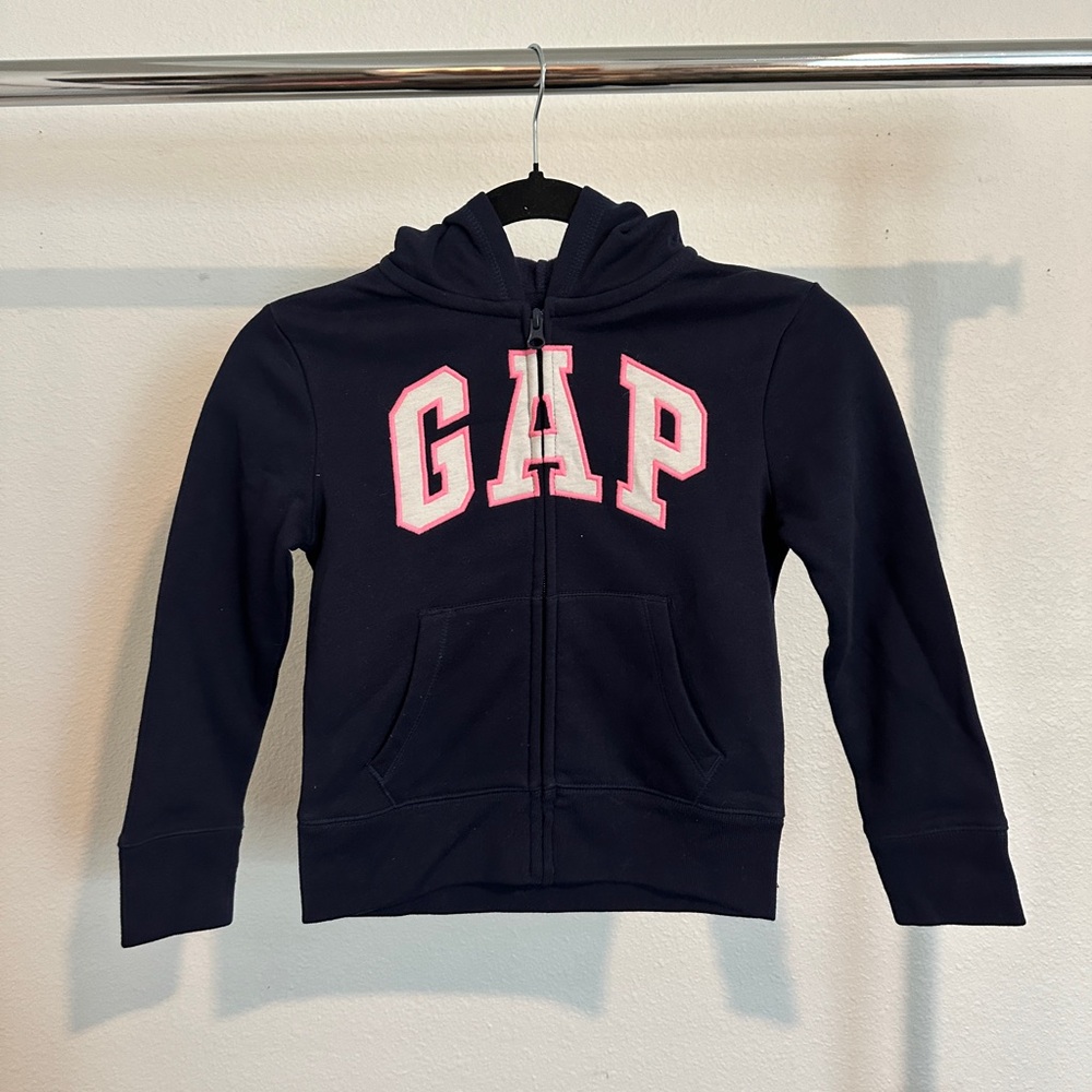 GAP Blue and White Sweatshirt Hoodie Casual Wear